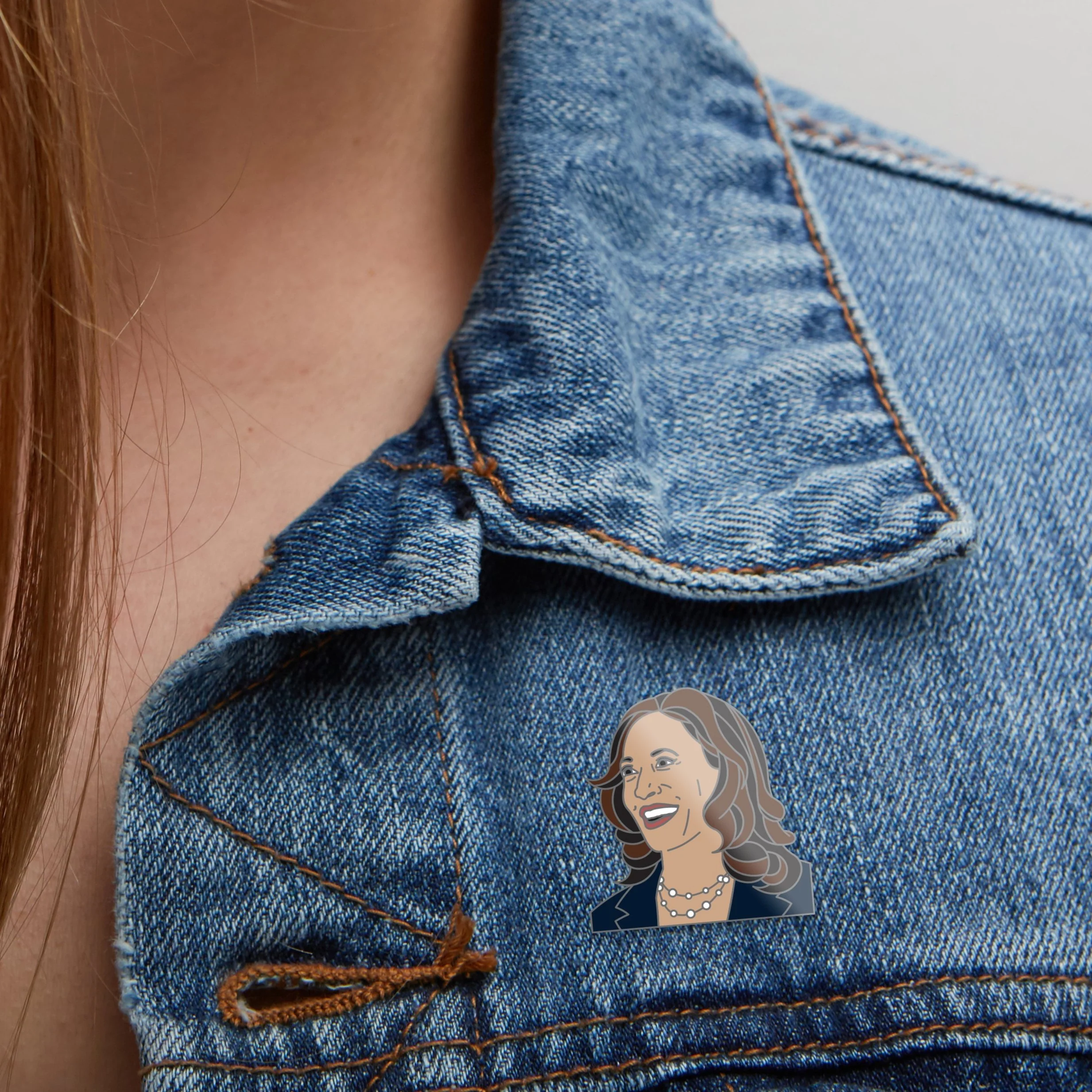 Kamala Harris Enamel Pin - Image 3